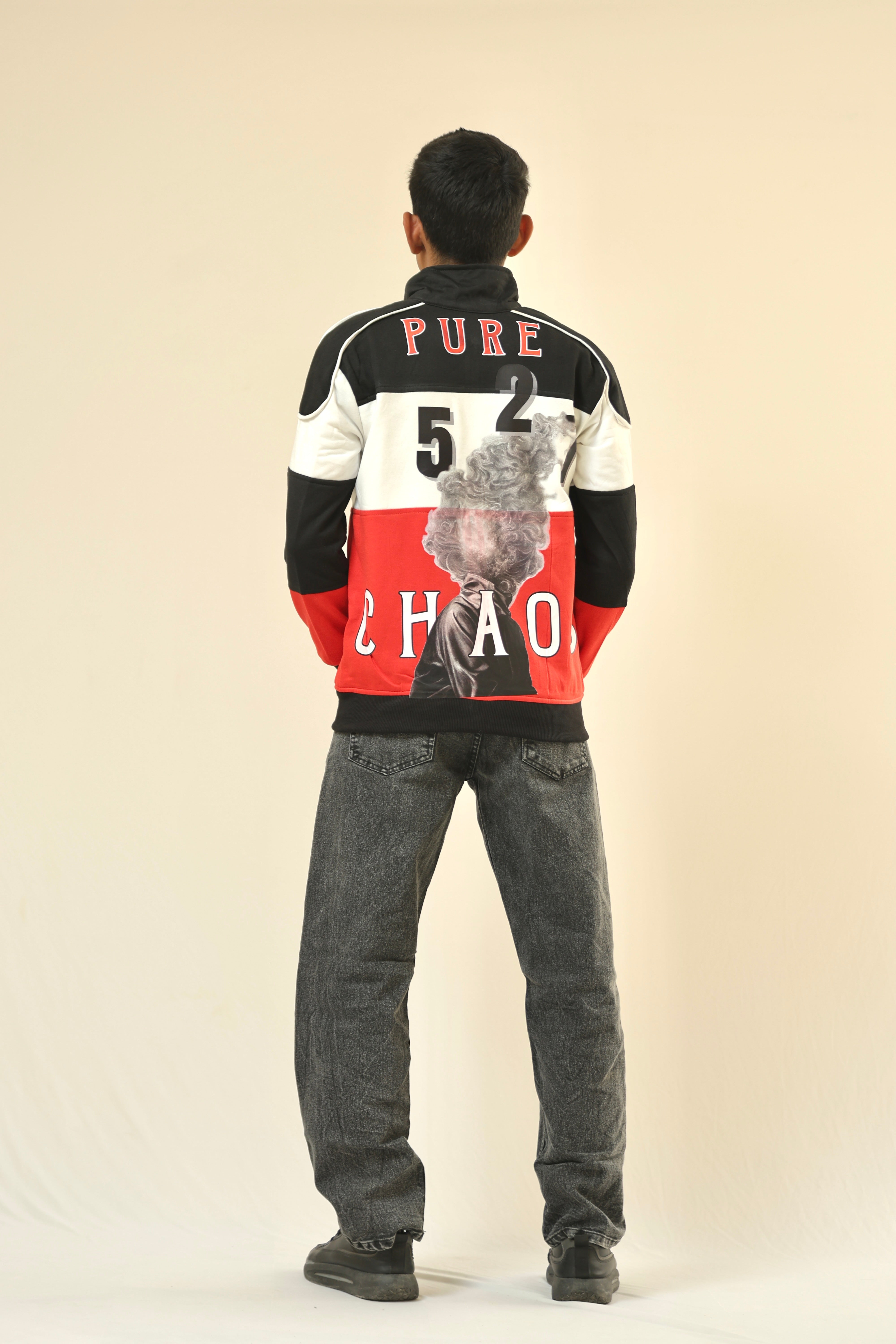 Full Sleeve Colorblock Retro Jacket